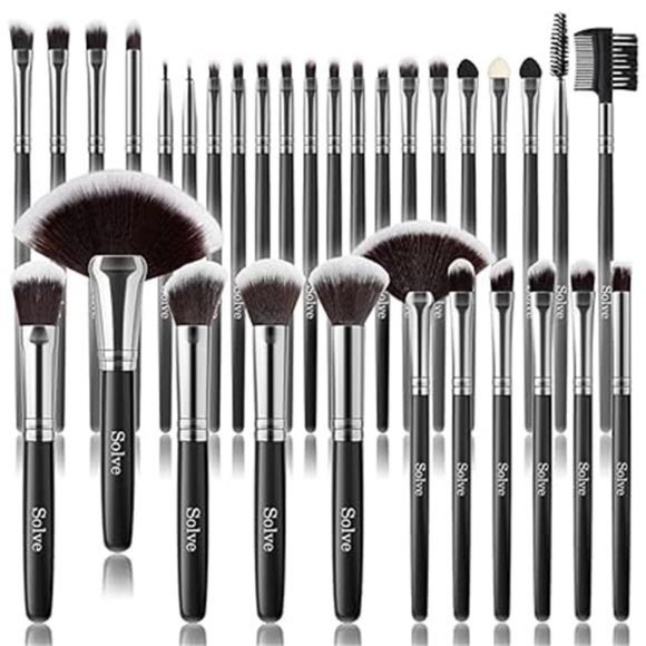 Makeup Brush Set, 32 Pieces Professional Makeup Brushes Wooden Handle Cosmetics - Picture 7 of 7